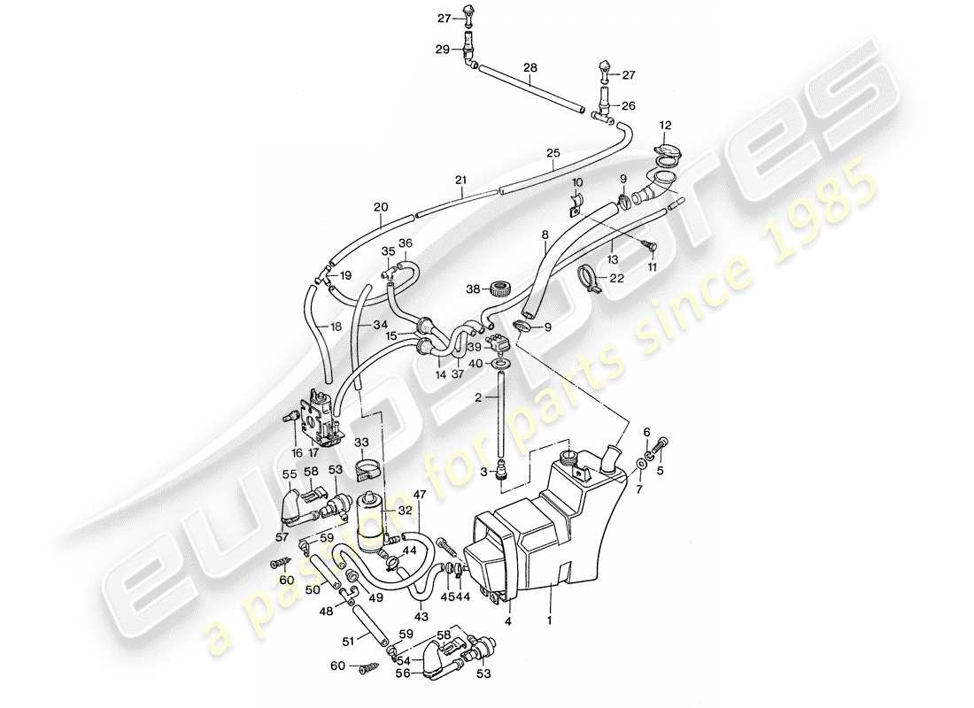 porsche 1976 (911) scheibe - zusammen mit - scheibe ersatzteildiagramm