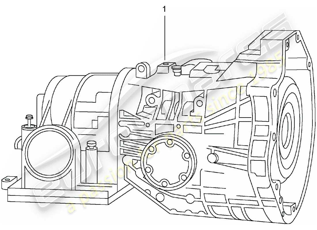 eine teilezeichnung aus dem porsche 2009 (refurbished and exchange catalogue) teilekatalog