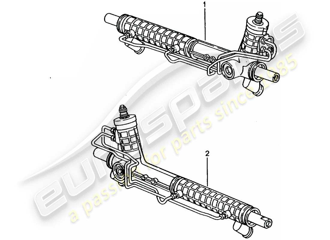 eine teilezeichnung aus dem porsche 1982 (refurbished and exchange catalogue) teilekatalog