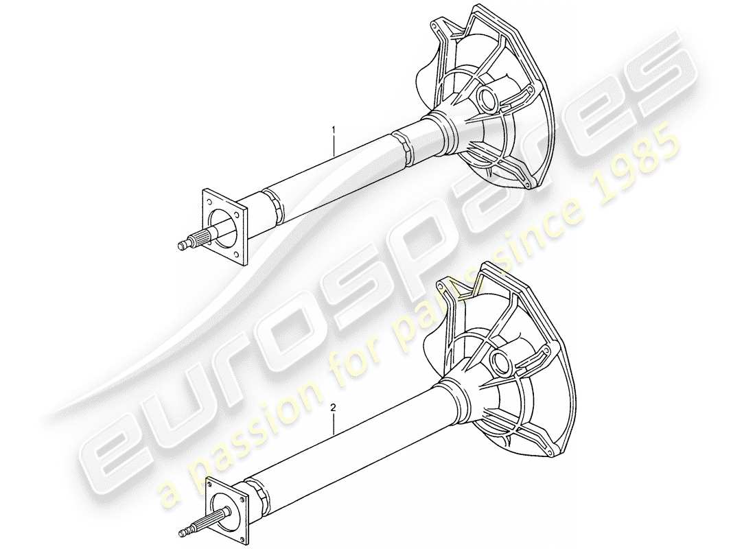 eine teilezeichnung aus dem porsche 1972 (refurbished and exchange catalogue) teilekatalog