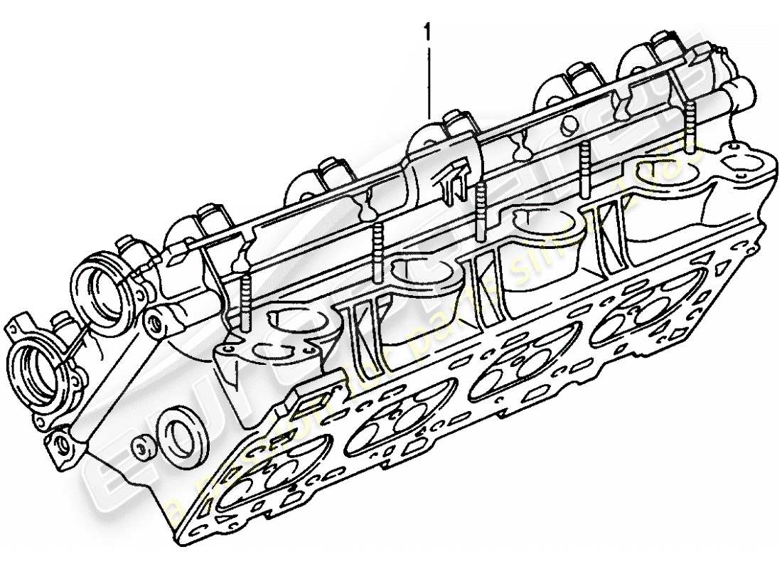 eine teilezeichnung aus dem porsche 1975 (refurbished and exchange catalogue) teilekatalog