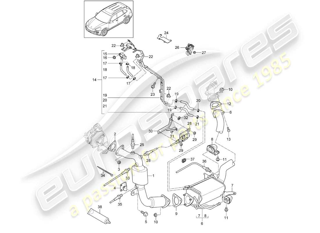 teilediagramm mit der teilenummer 958 113 023 60