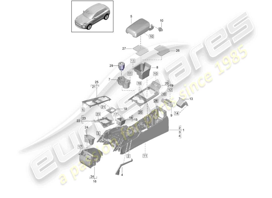 teilediagramm mit der teilenummer 95b864208agog6