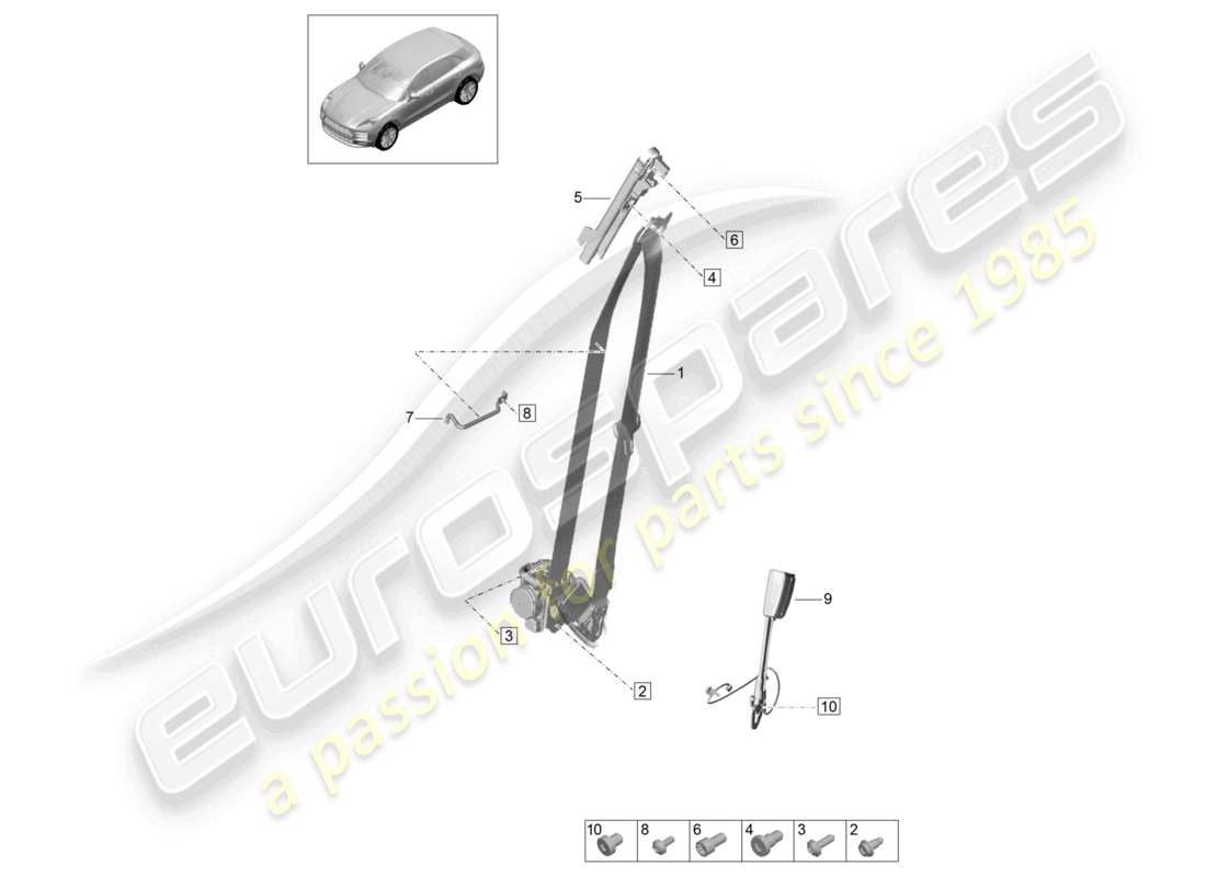 teilediagramm mit der teilenummer 95b857706k ol8
