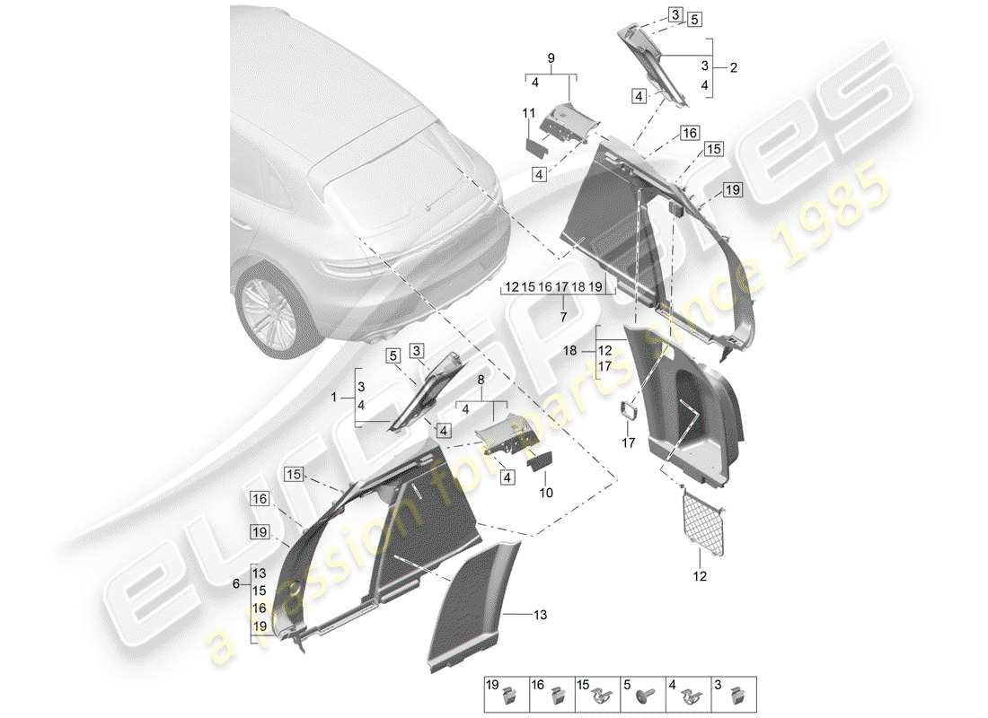 teilediagramm mit der teilenummer 95b863880s
