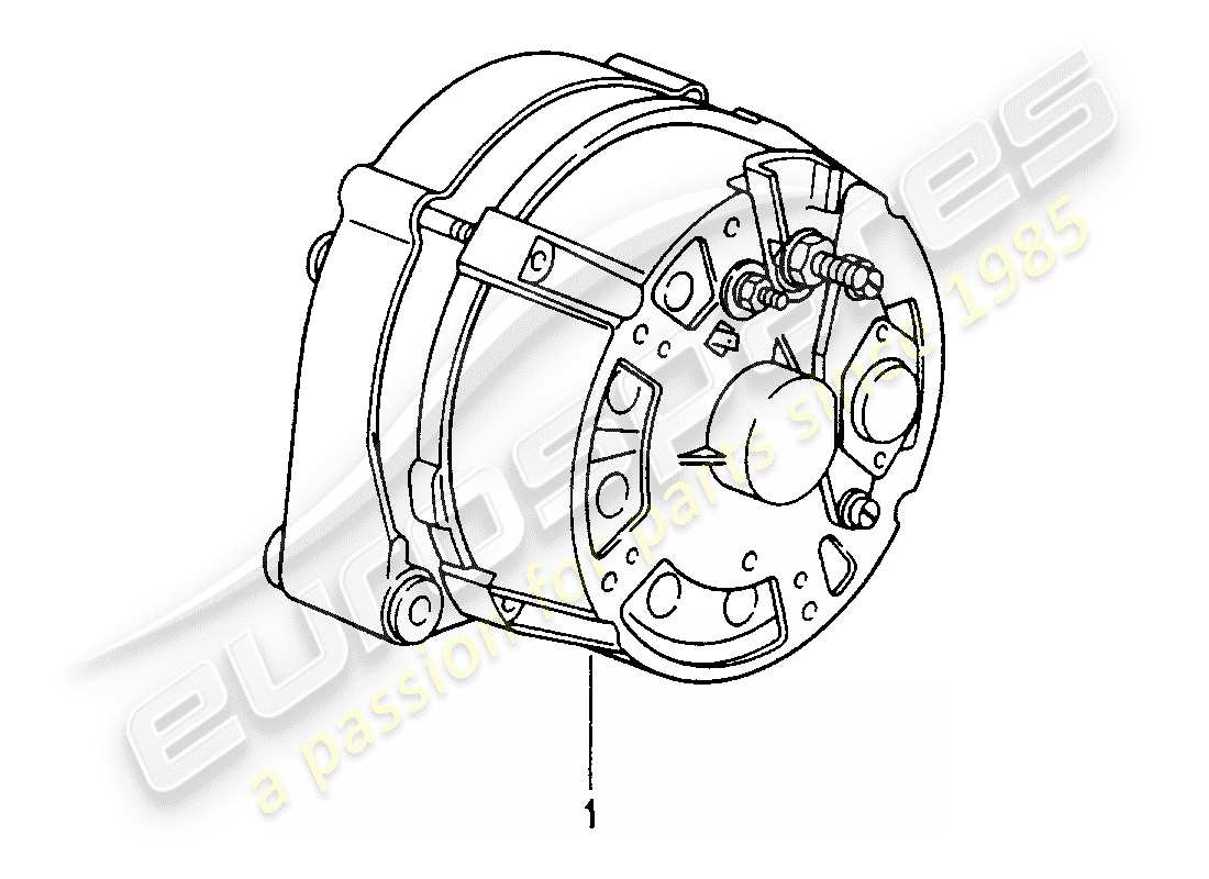 eine teilezeichnung aus dem porsche 1998 (refurbished and exchange catalogue) teilekatalog