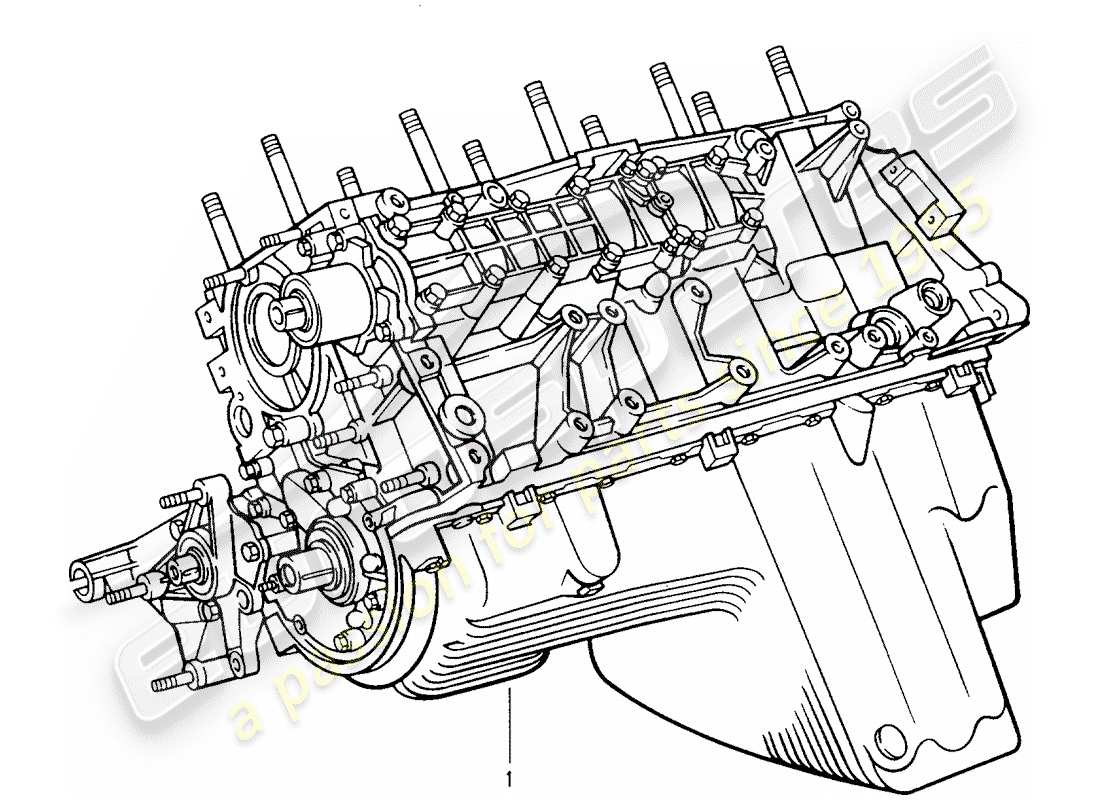eine teilezeichnung aus dem porsche 2005 (refurbished and exchange catalogue) teilekatalog