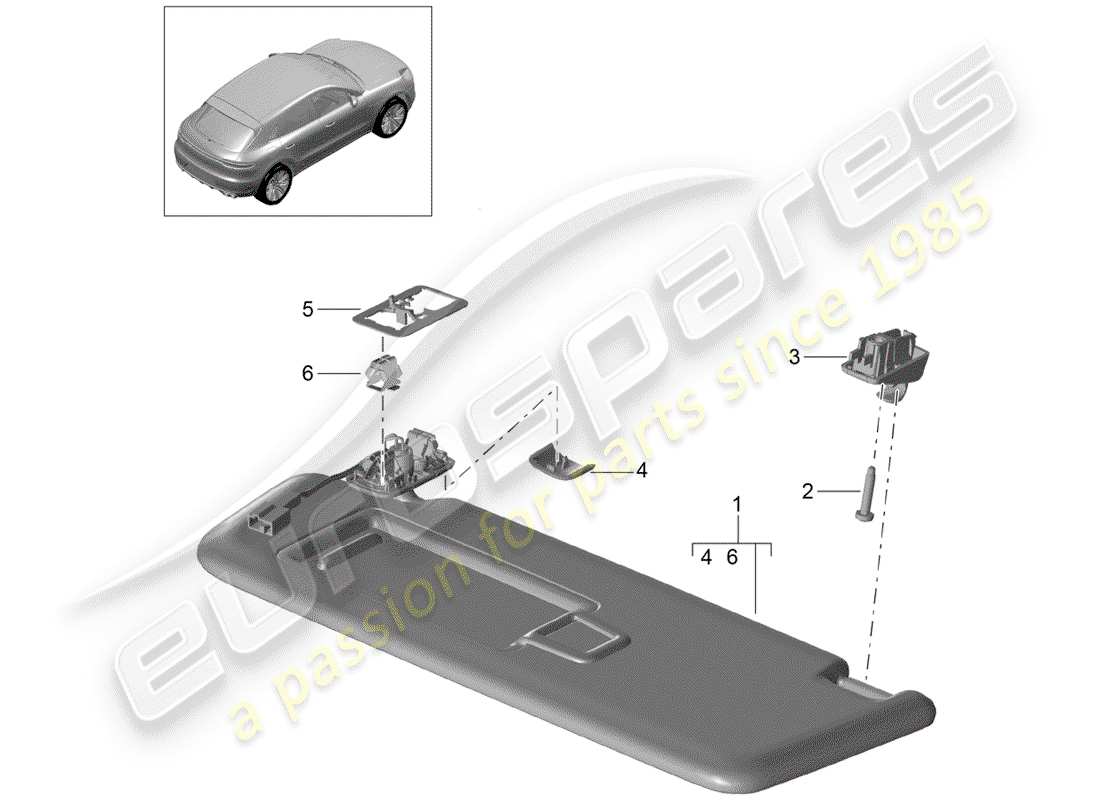 teilediagramm mit der teilenummer 95b857551bs
