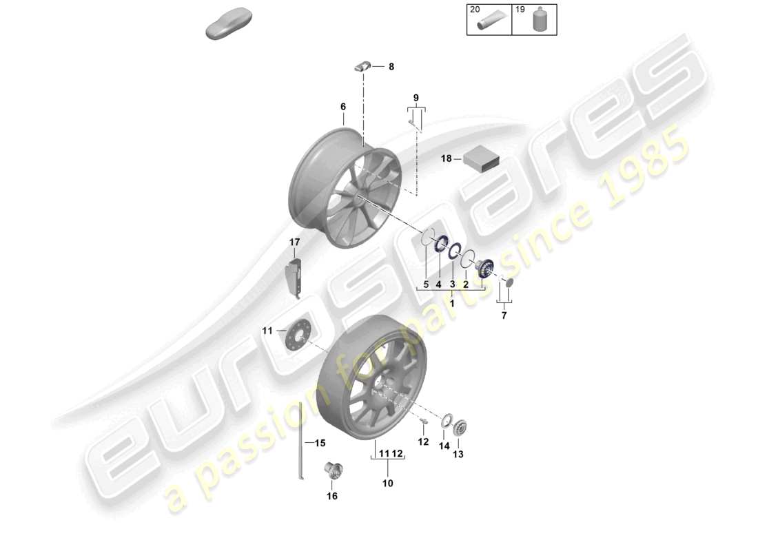 teilediagramm mit der teilenummer 992 601 119 a