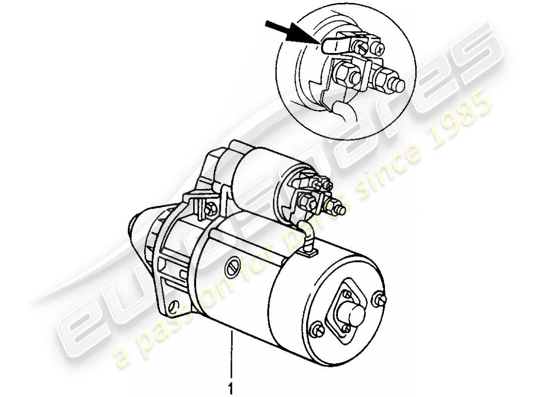 eine teilezeichnung aus dem porsche 1967 (refurbished and exchange catalogue) teilekatalog