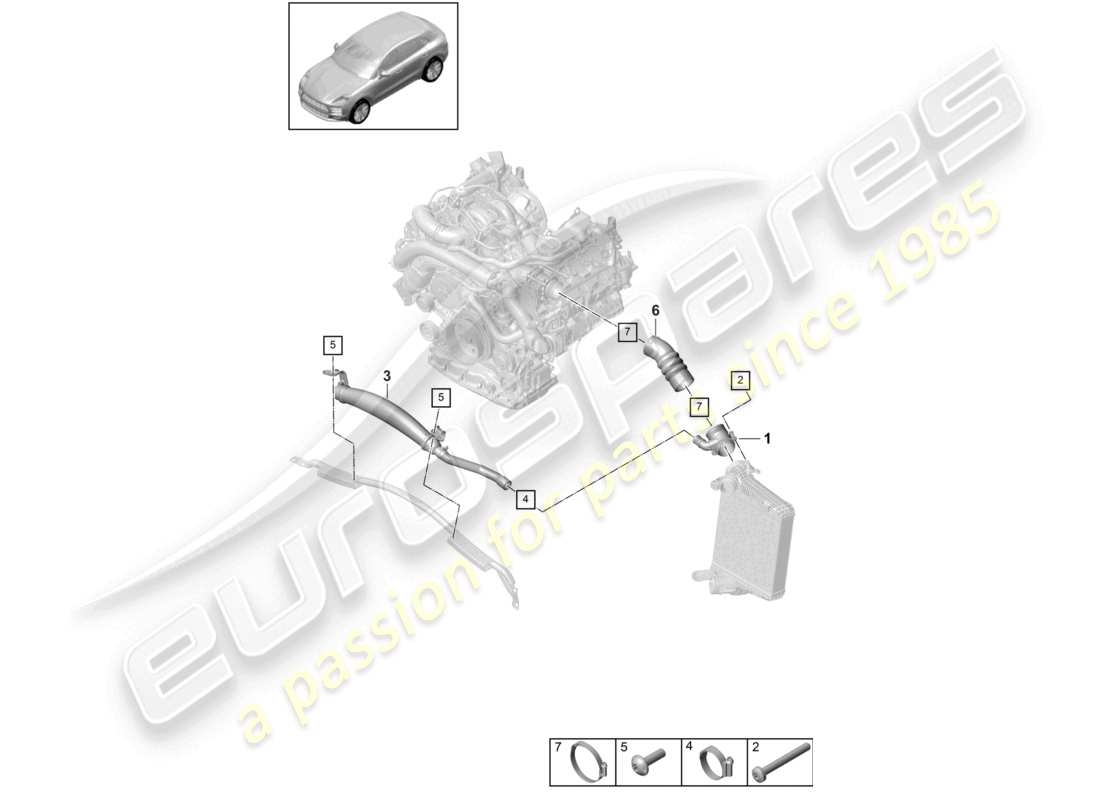 teilediagramm mit der teilenummer 95b145784a