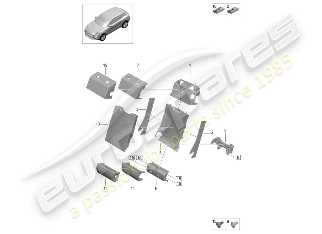 teilediagramm mit der teilenummer 95b885397