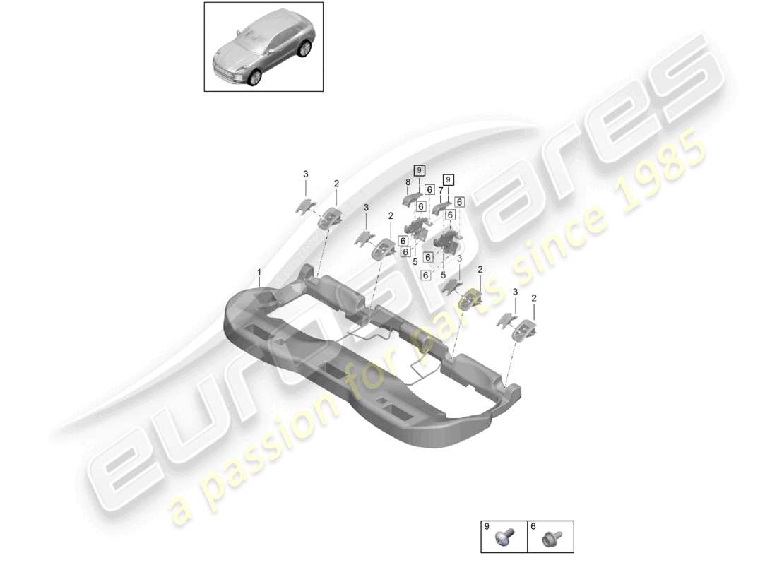teilediagramm mit der teilenummer 95b885259b