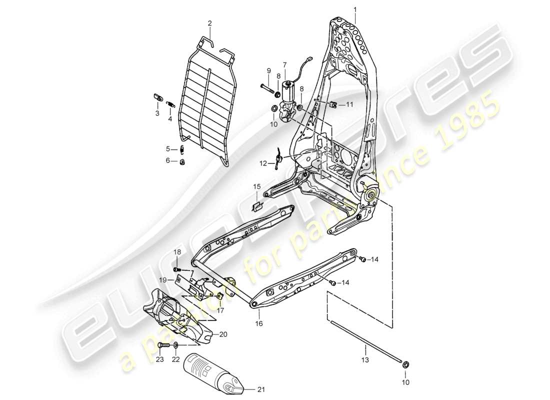 ein teilediagramm aus dem teilekatalog porsche boxster
