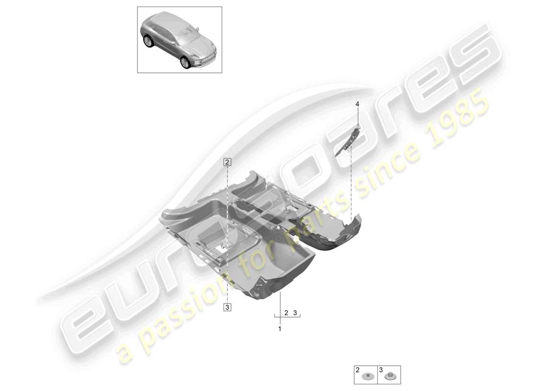 teilediagramm mit der teilenummer 95b863021p oq3