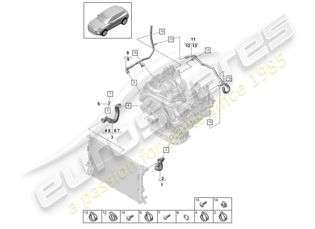 teilediagramm mit der teilenummer 95b121064a