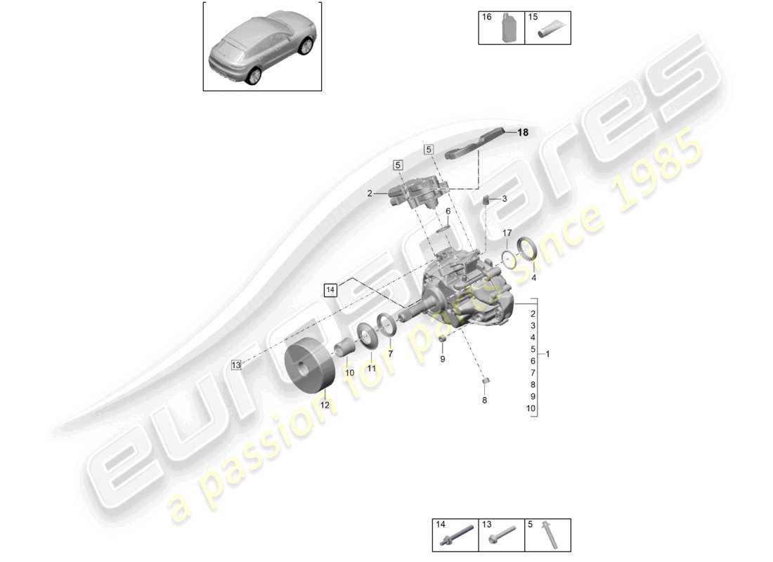 teilediagramm mit der teilenummer 95b341010t