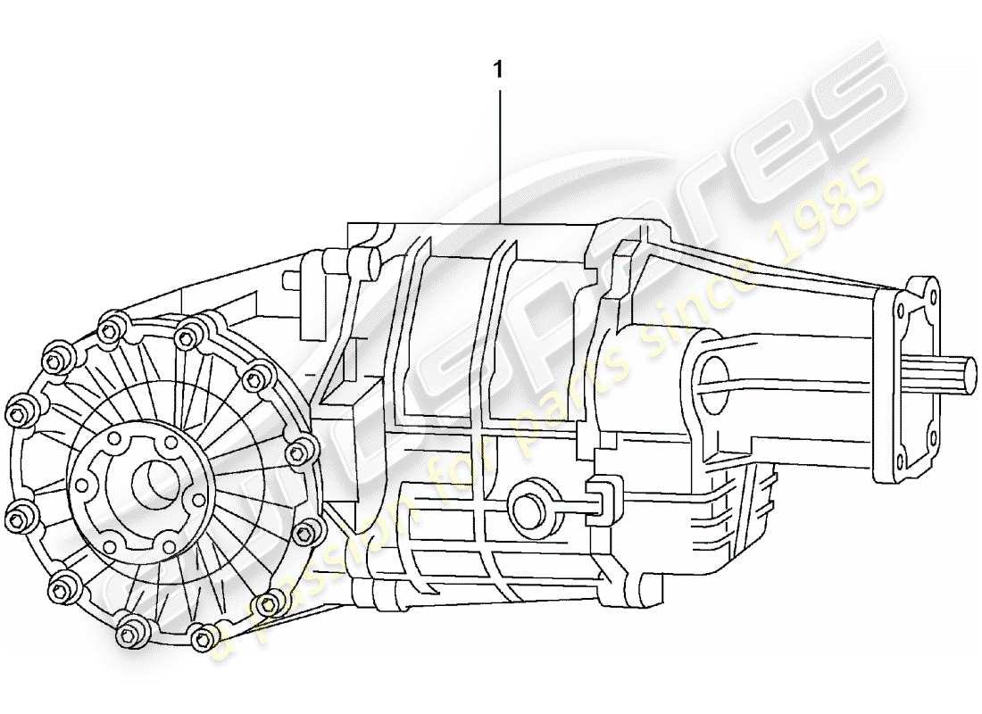 eine teilezeichnung aus dem porsche 2011 (refurbished and exchange catalogue) teilekatalog