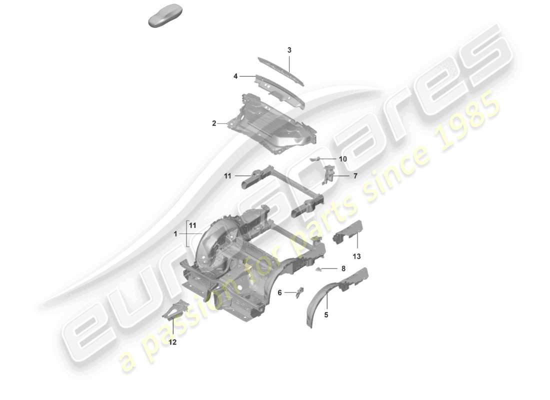teilediagramm mit der teilenummer 992813623aygrv