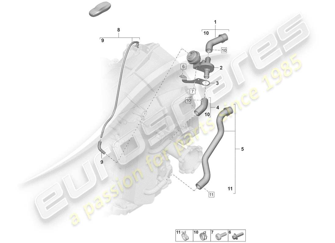 teilediagramm mit der teilenummer 99711066672