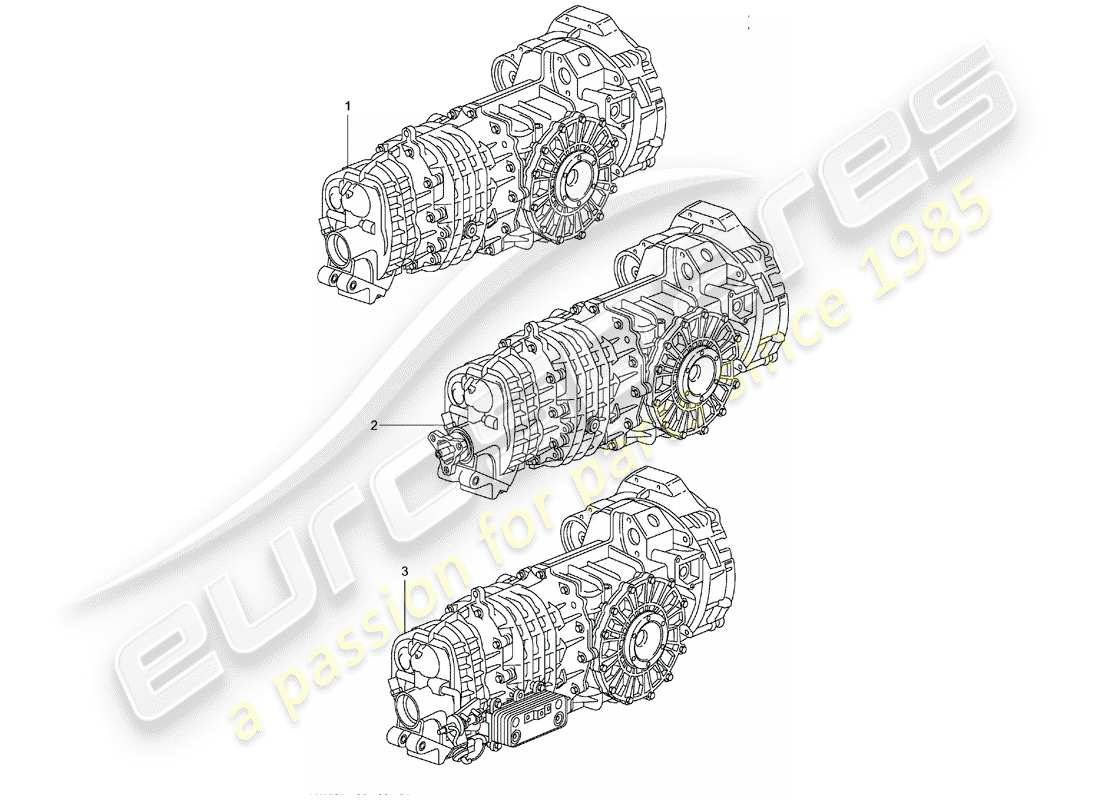 eine teilezeichnung aus dem porsche 1970 (refurbished and exchange catalogue) teilekatalog
