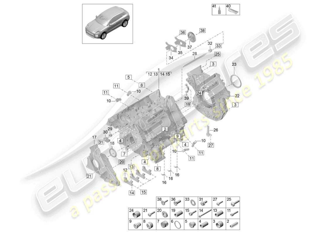 teilediagramm mit der teilenummer 95b103565