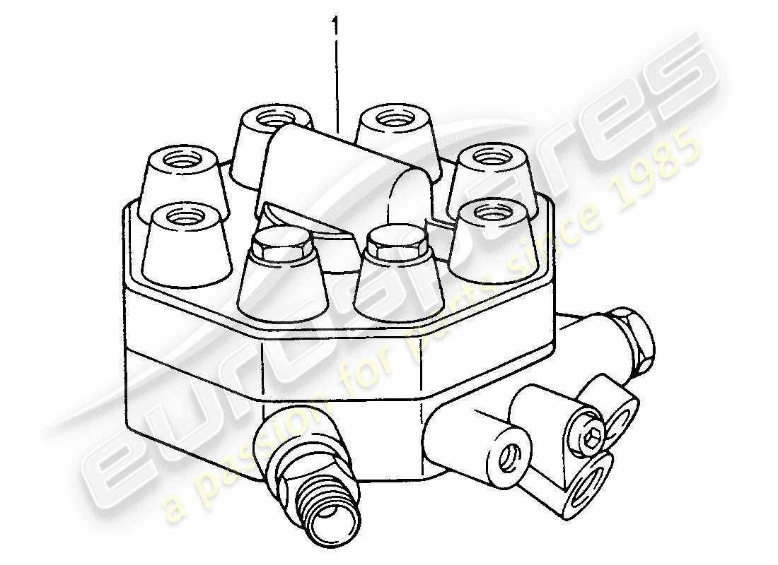 eine teilezeichnung aus dem porsche 1964 (refurbished and exchange catalogue) teilekatalog