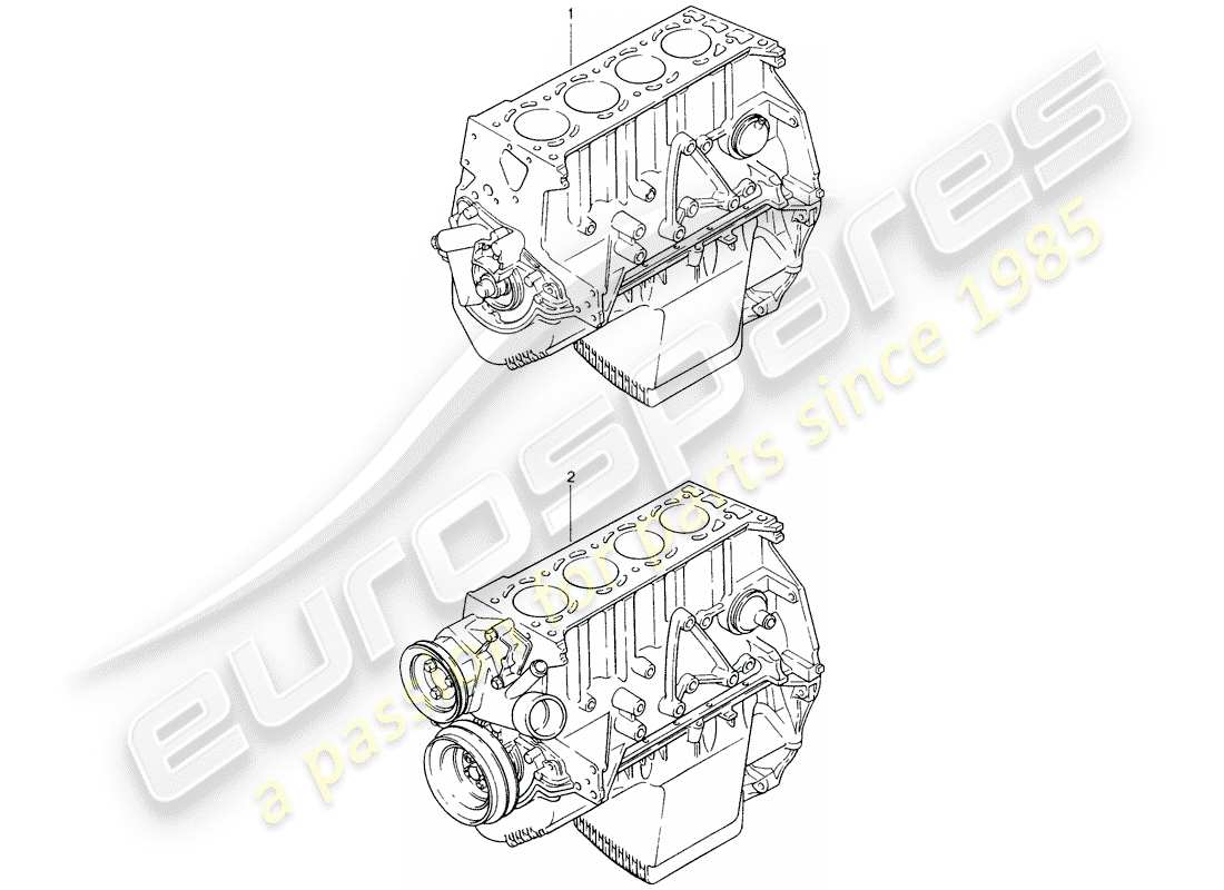 eine teilezeichnung aus dem porsche accessories and tequipment teilekatalog