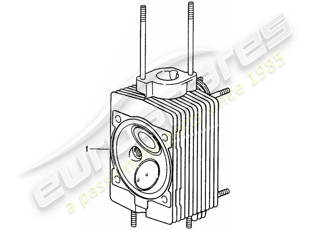 eine teilezeichnung aus dem porsche 1998 (refurbished and exchange catalogue) teilekatalog
