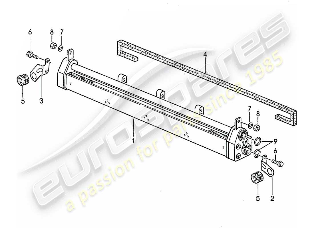 porsche 1988 (928) motorölkühlung - d - mj 1990>> ersatzteildiagramm
