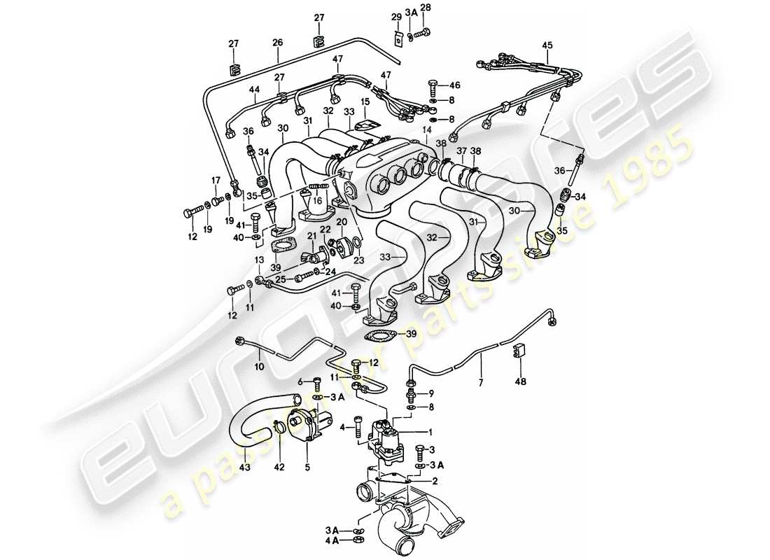 porsche 1982 (928) k-jetronic - 3 ersatzteildiagramm