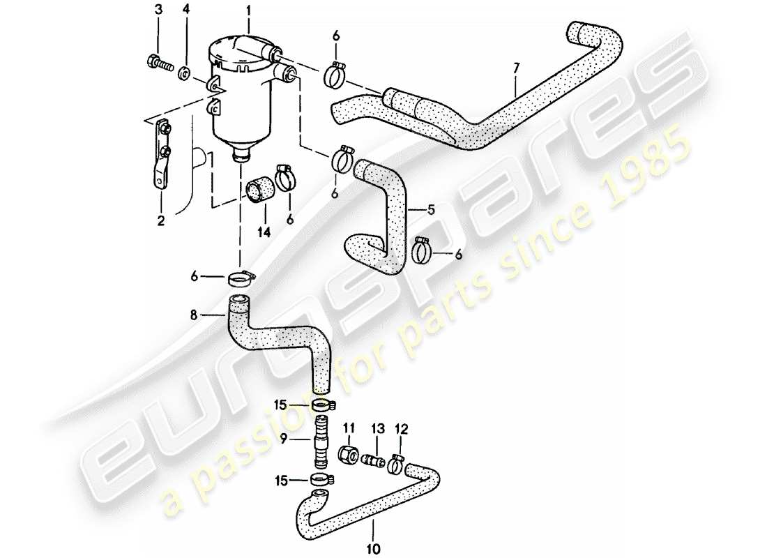 porsche 1983 (911) ölabscheider - - d - mj 1981>> ersatzteildiagramm