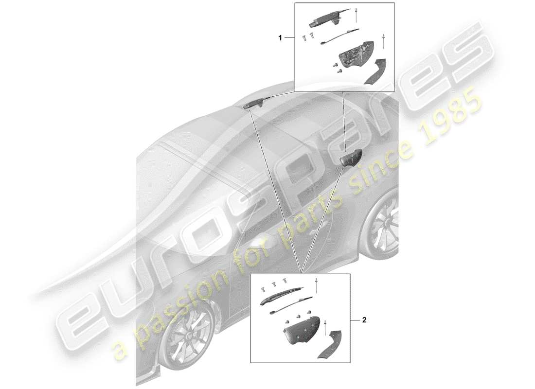 porsche 2018 (991-2 r/gt3/rs) catch-teilediagramm