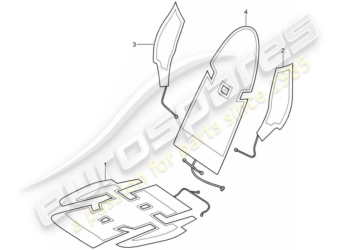porsche 2012 (997-2) heizung teilediagramm