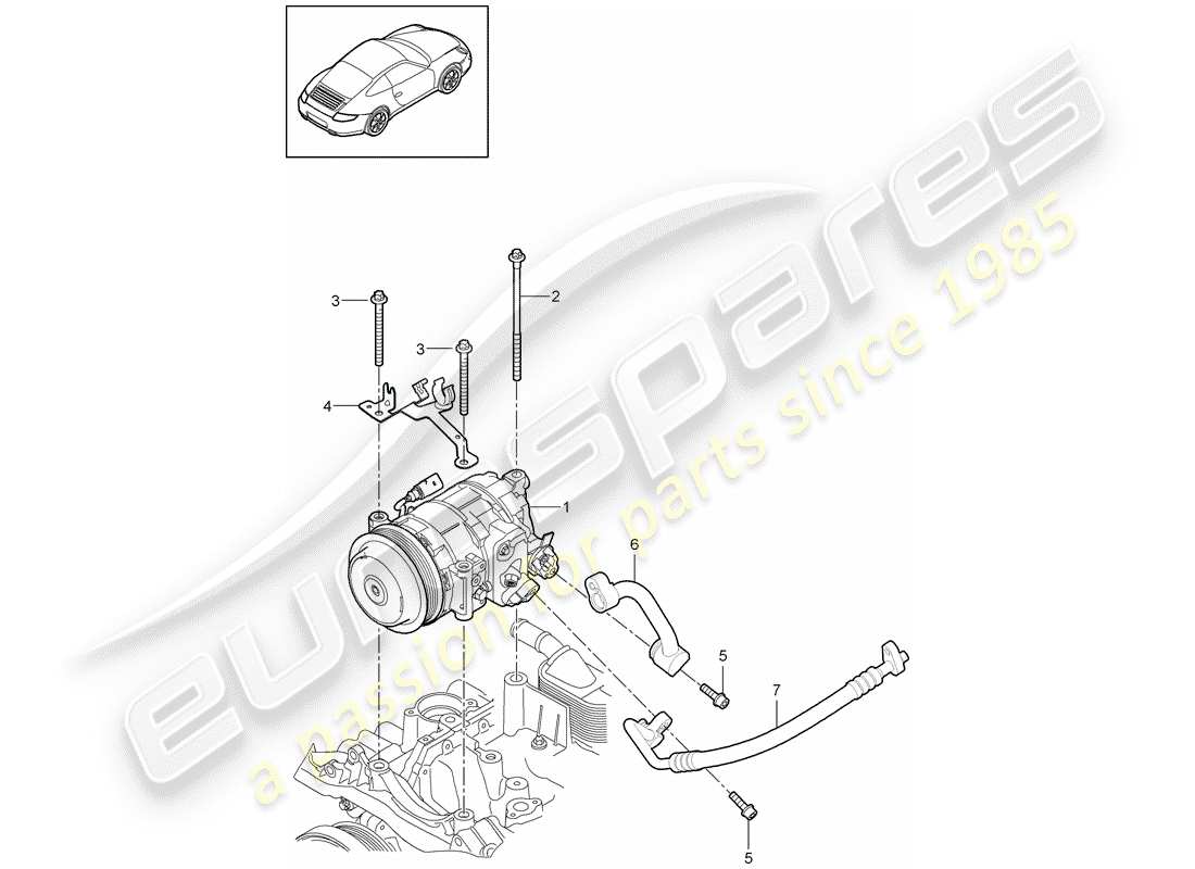 porsche 2011 (997-2) kompressor teilediagramm