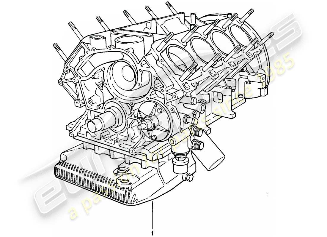 porsche 1981 (928) austauschmotor - bereit zum einbau teilediagramm