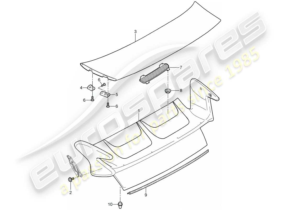 porsche 2005 (997-1) cover-ersatzteildiagramm