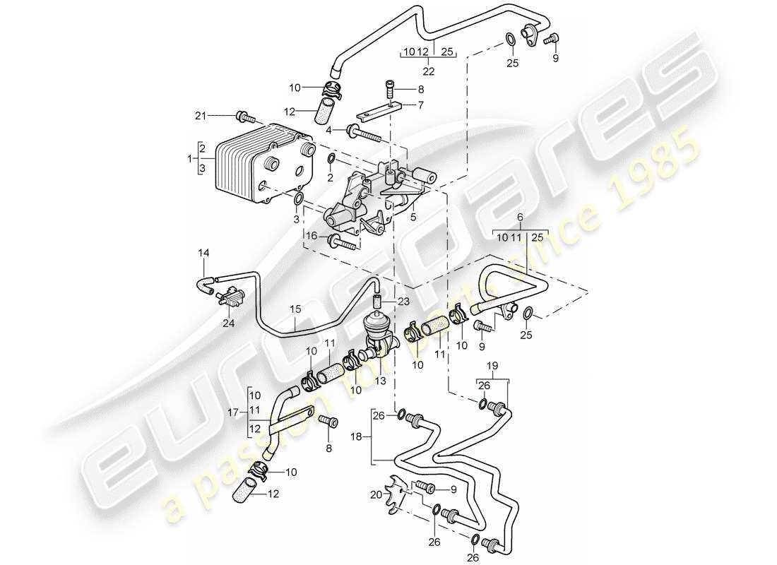 porsche 2007 (987 boxster) tiptronic-ersatzteildiagramm