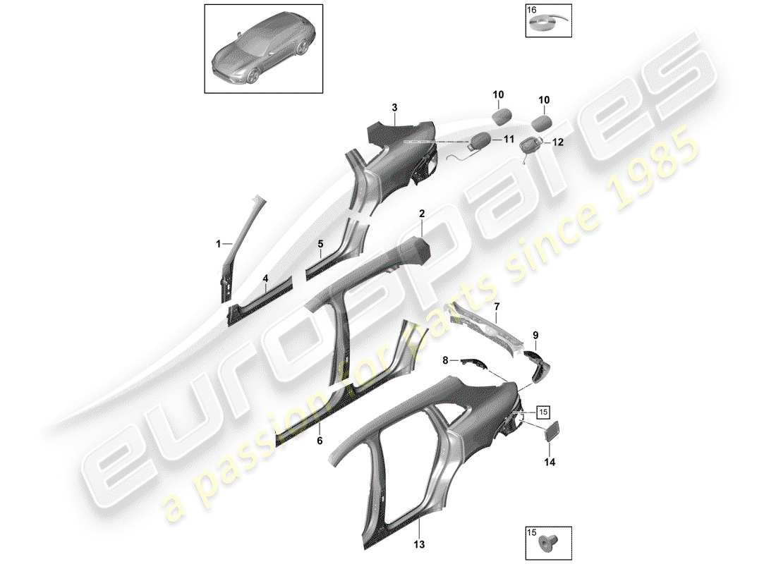 teilediagramm mit der teilenummer 971810037 y