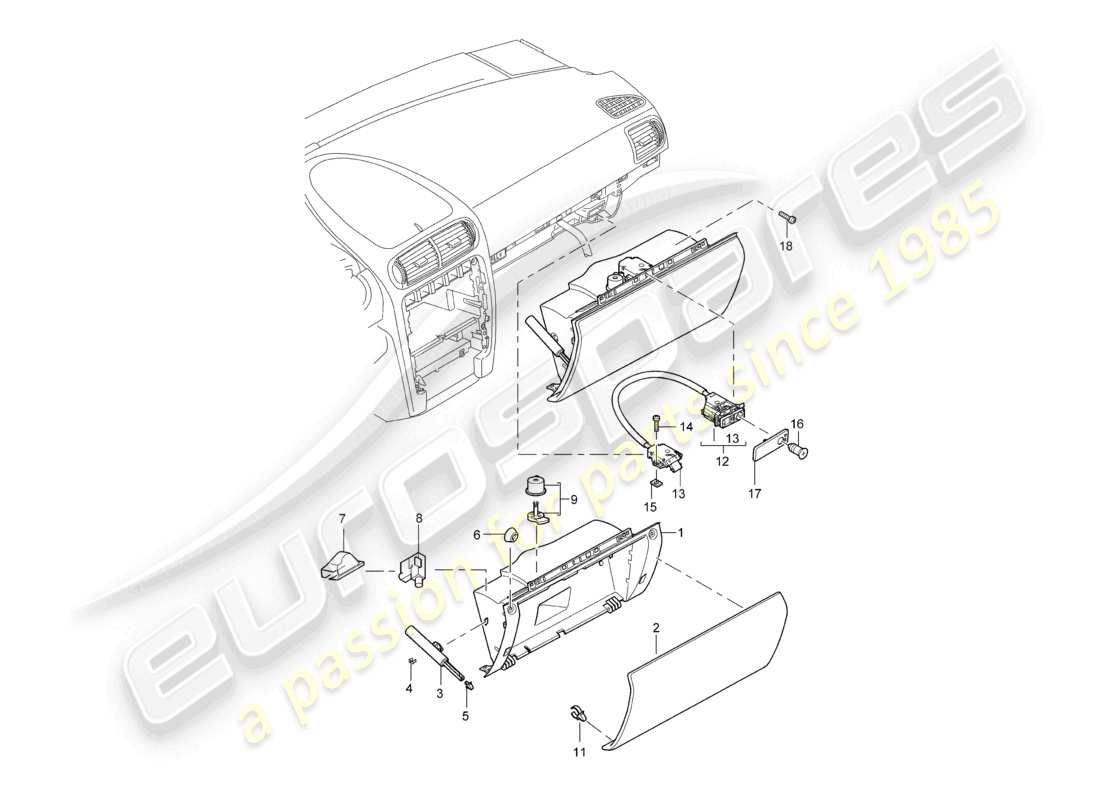 ein teilediagramm aus dem teilekatalog porsche cayenne