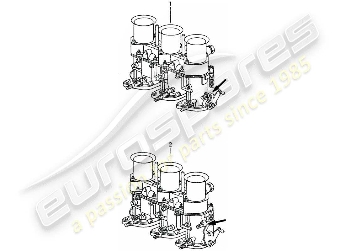 eine teilezeichnung aus dem porsche 1969 (refurbished and exchange catalogue) teilekatalog