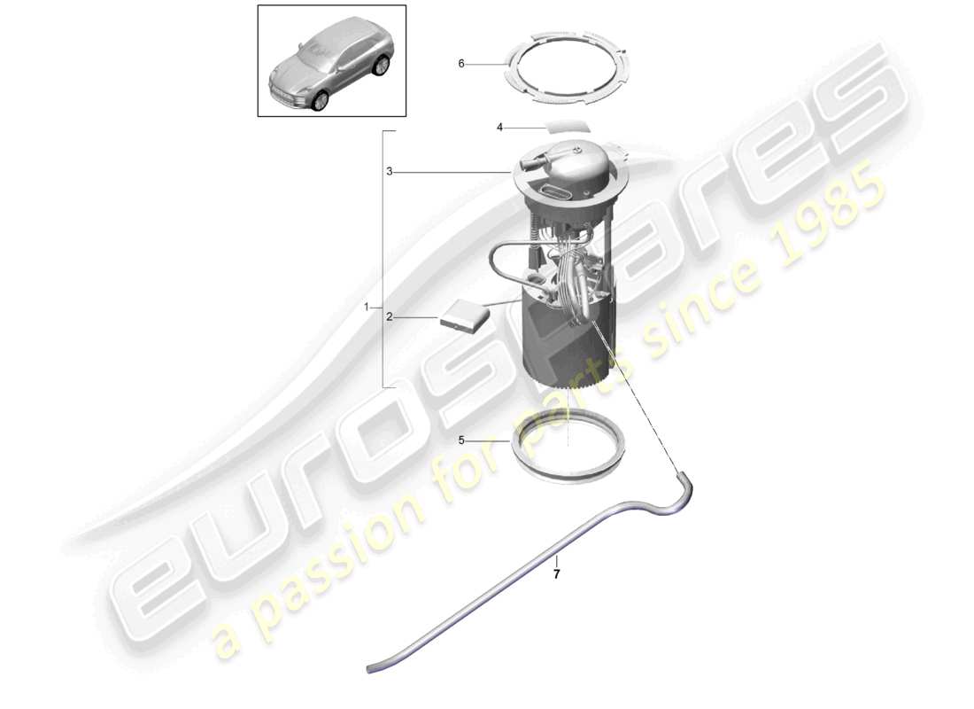 teilediagramm mit der teilenummer 95b919051n
