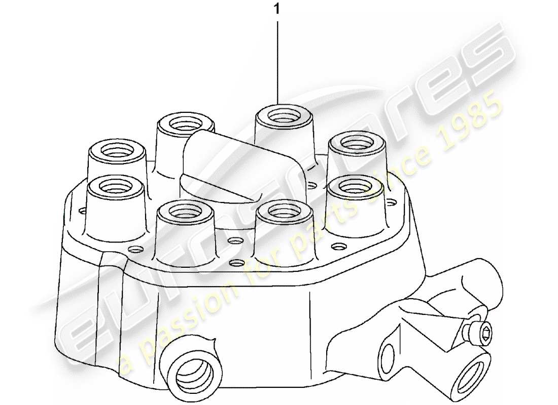 eine teilezeichnung aus dem porsche 1980 (refurbished and exchange catalogue) teilekatalog