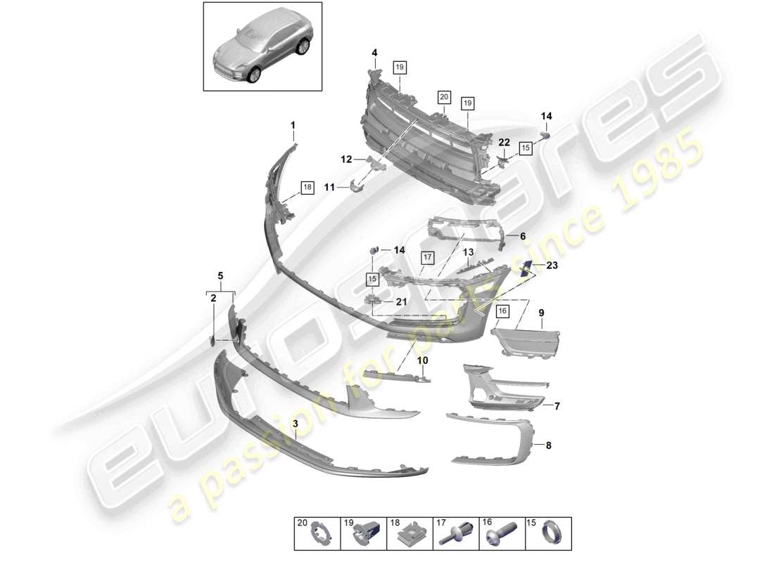 teilediagramm mit der teilenummer 95b807681m ok1