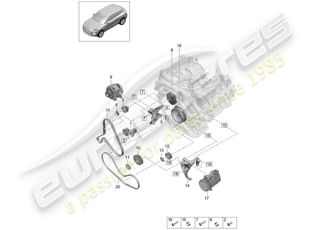 teilediagramm mit der teilenummer 9a790331505