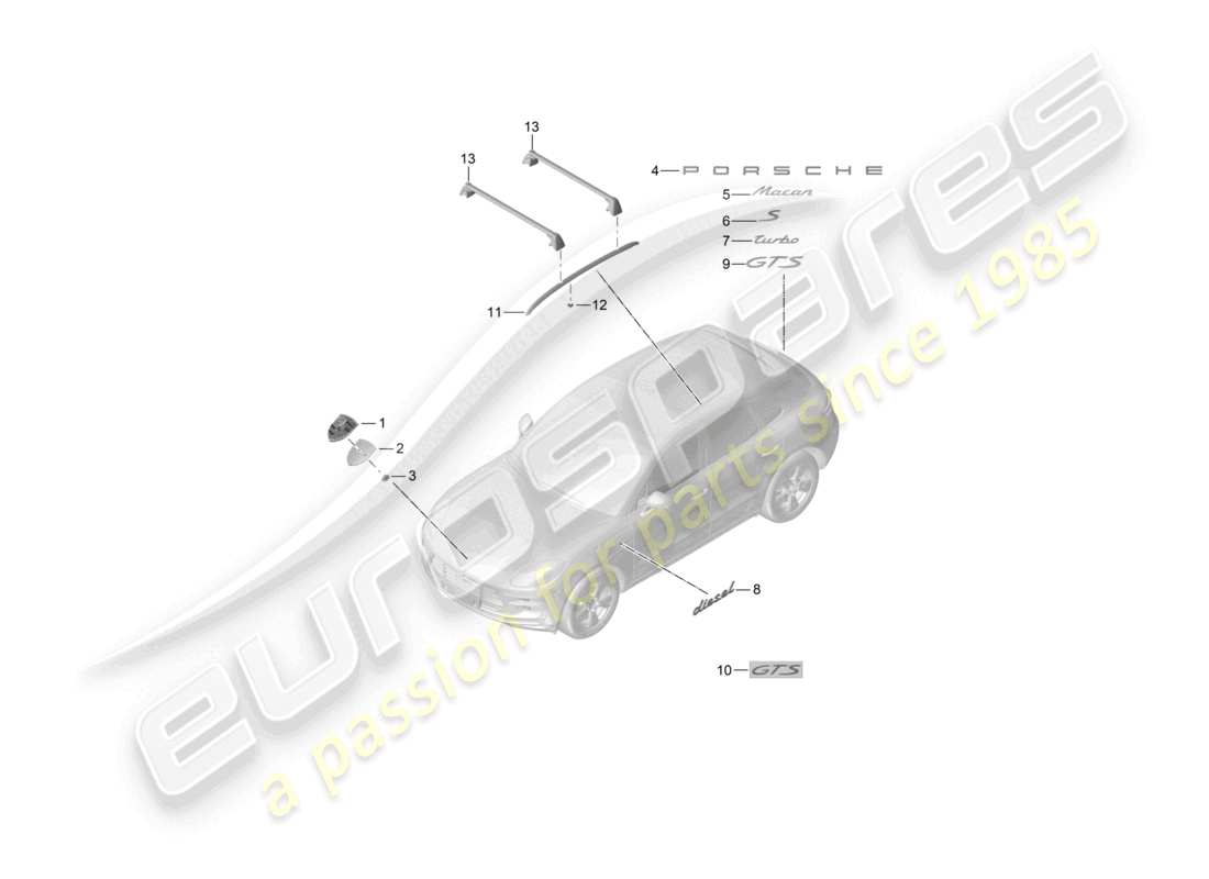 teilediagramm mit der teilenummer 95b853675e
