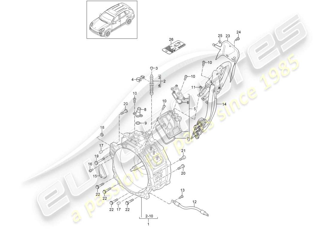 teilediagramm mit der teilenummer 95861123501