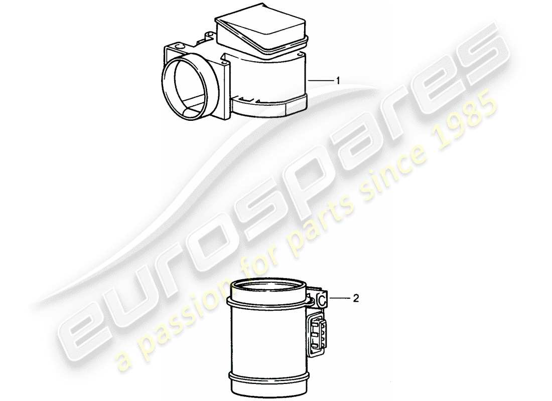 eine teilezeichnung aus dem porsche 1975 (refurbished and exchange catalogue) teilekatalog