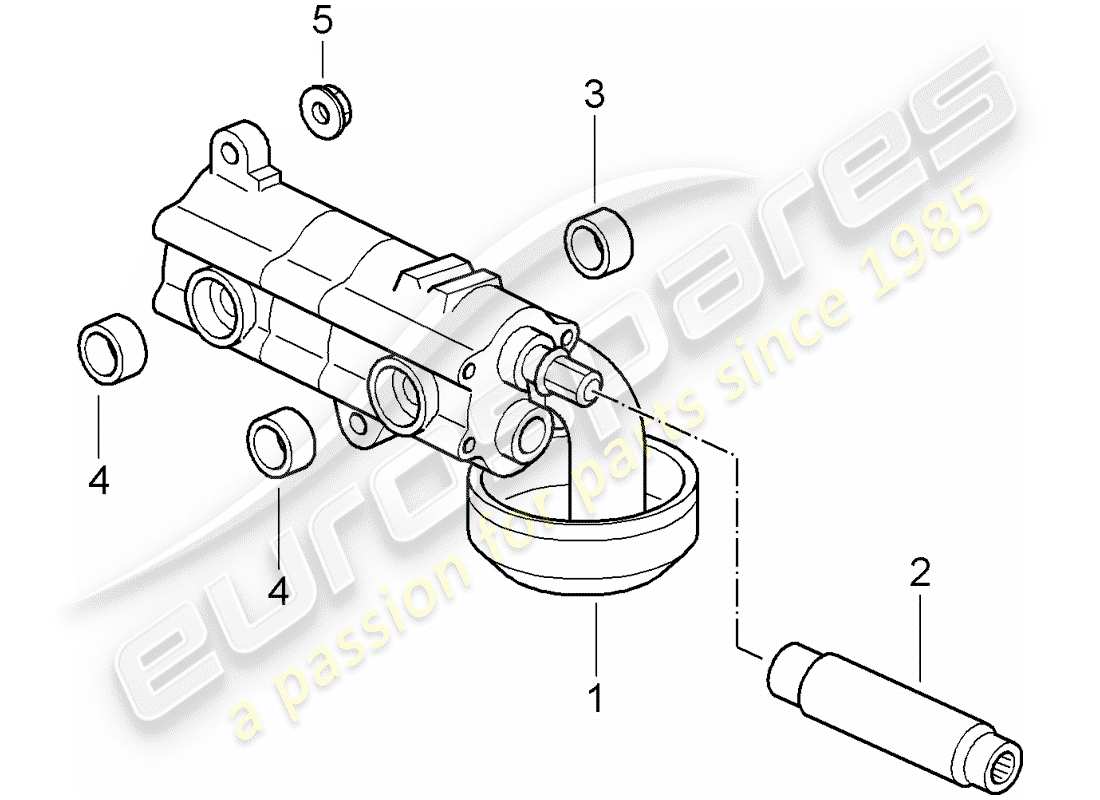 ein teilediagramm aus dem teilekatalog porsche 997