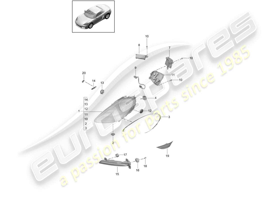 teilediagramm mit der teilenummer 982941120a